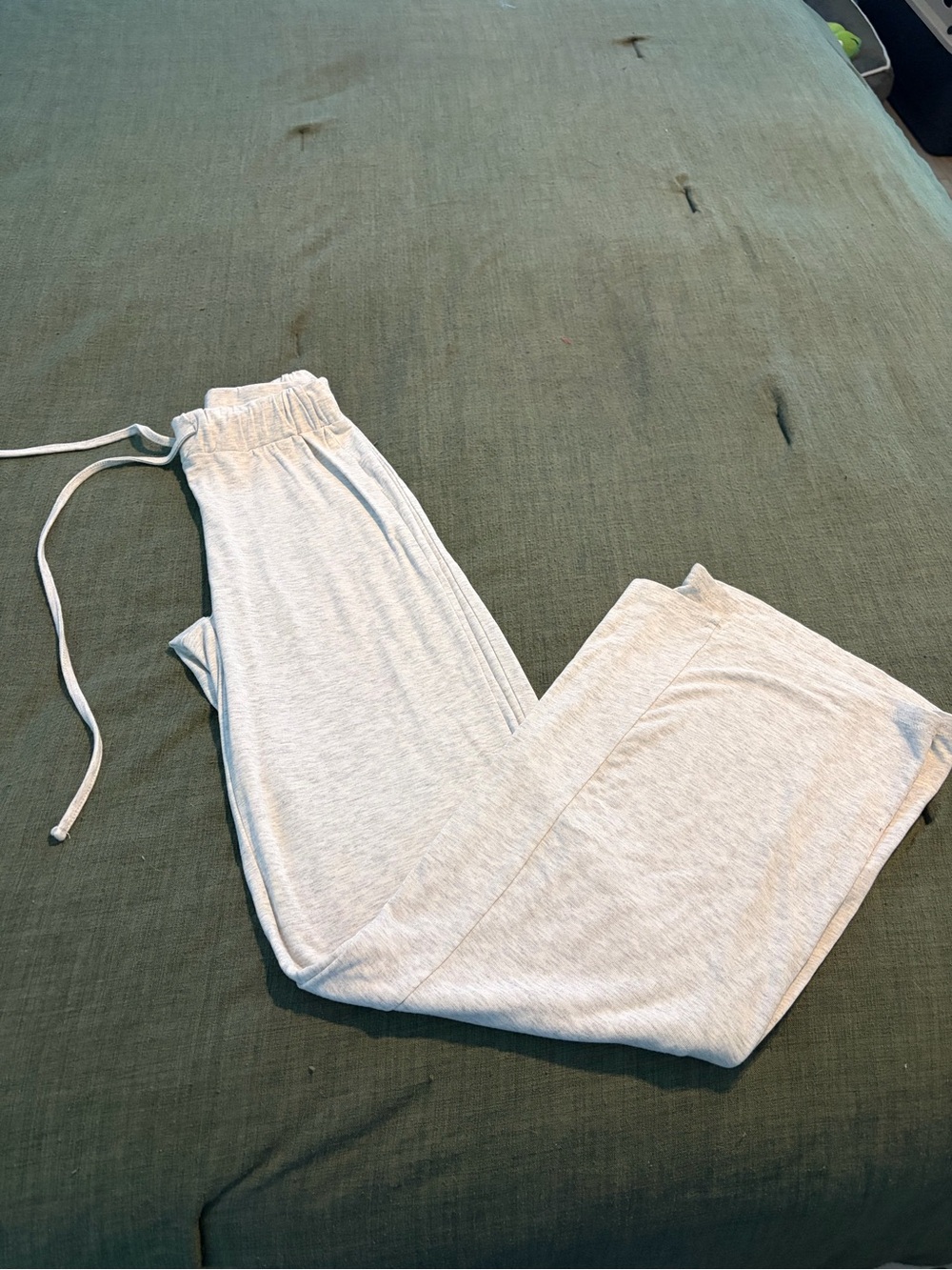 Kids Light Gray Jogger Pants with Elastic Waist